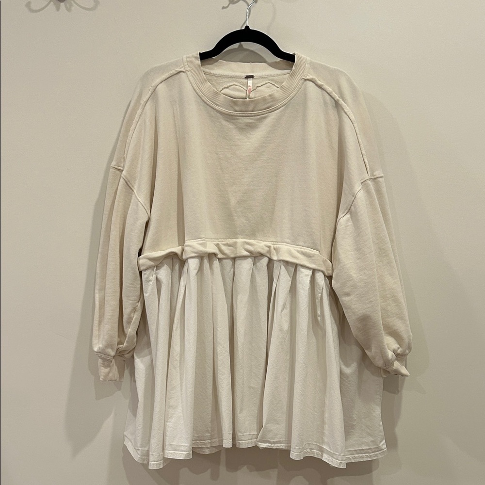 Free People Sweatshirt Tunic Sz S